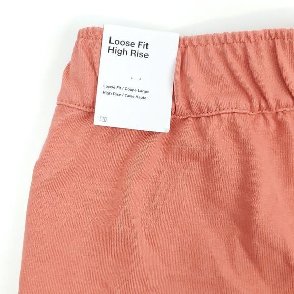 Nike Women's Loose Fit High Rise Jersey Shorts Madder Root DM6728-827 - Picture 8 of 11